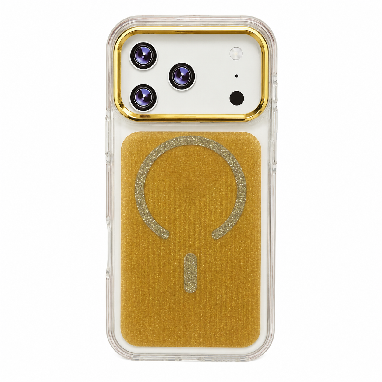 CASE ESCARCHA DORADO MGS IPH 17 PRO MAX