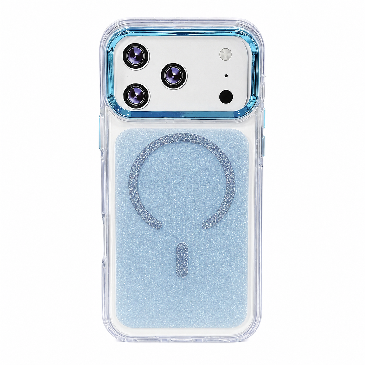 CASE ESCARCHA CELESTE MGS IPH 17 PRO MAX