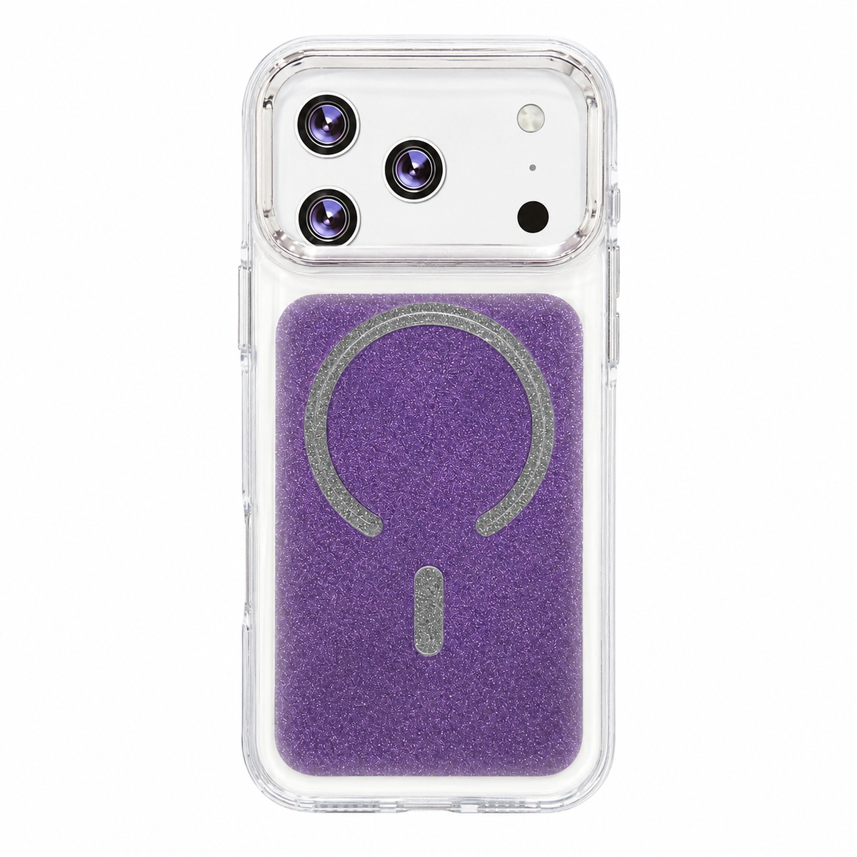 CASE ESCARCHA NEGRO MGS IPH 17 PRO MAX