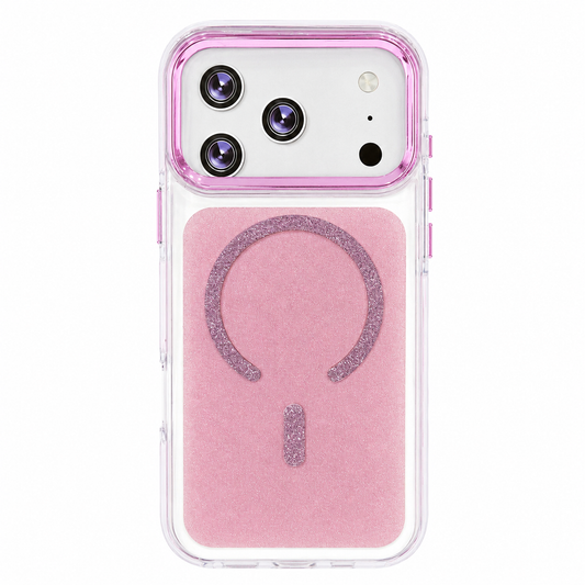 CASE ESCARCHA ROSA MGS IPH 17 PRO
