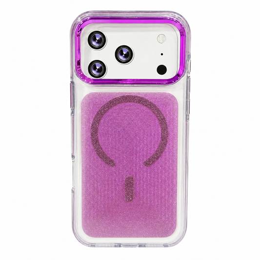 CASE ESCARCHA FUCSIA MGS IPH 17 PRO MAX