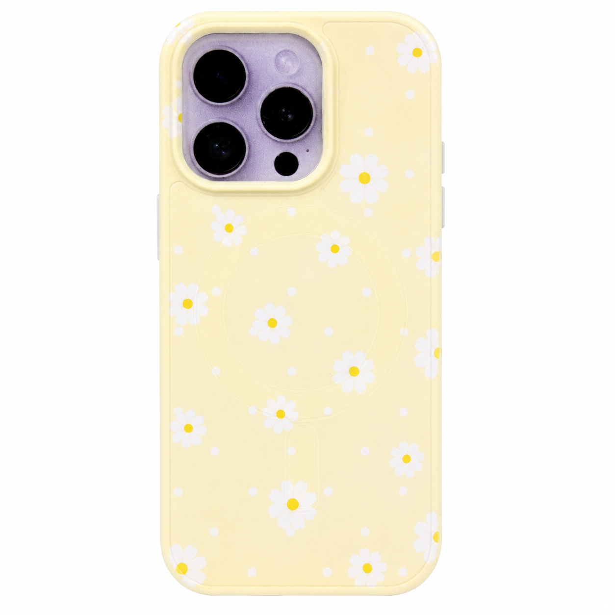 CASE MAGSAFE FLORES AMARILLAS CON STRAP IPH 16 PRO