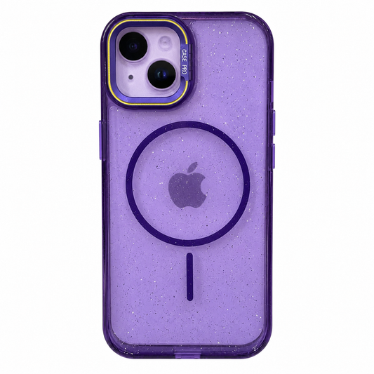 CASE BRILLOS MORADO MGS ANTIGOLPES MAS SOPORTE IPH 13/14/15