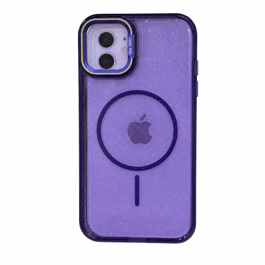 CASE BRILLOS MORADO MGS ANTIGOLPES MAS SOPORTE IPH 11