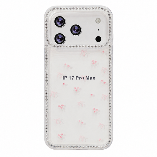 CASE DIAMOND ROSAS COQUETE IPH 17 PRO MAX