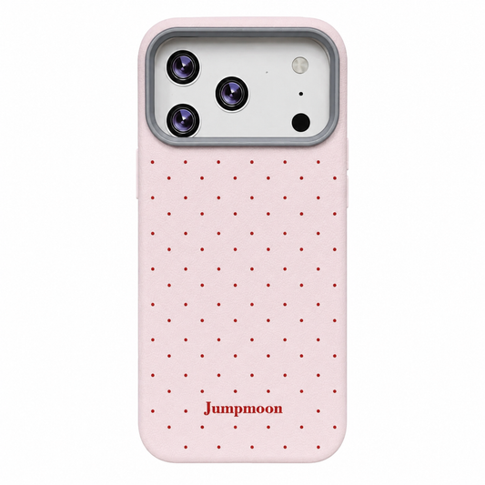 CASE PINK PUNTOS RED IPH 17 PRO MAX