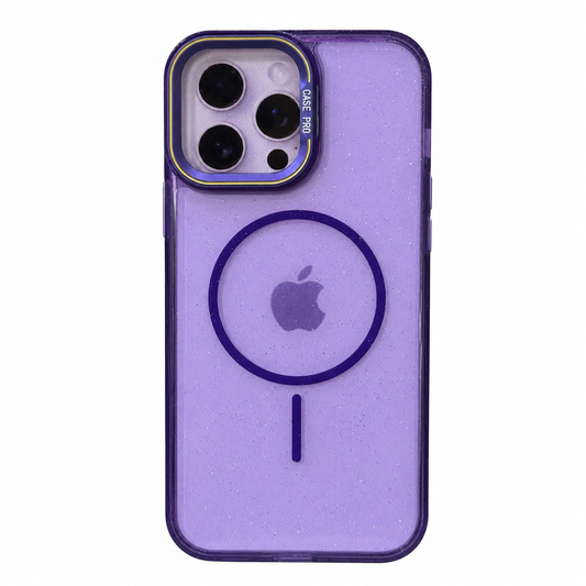 CASE BRILLOS MORADO MGS ANTIGOLPES MAS SOPORTE IPH 13 PRO MAX