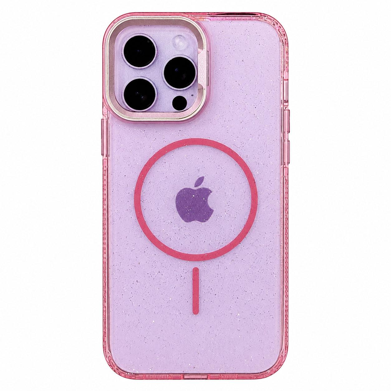 CASE BRILLOS ROSA MGS ANTIGOLPES MAS SOPORTE IPH 13 PRO MAX