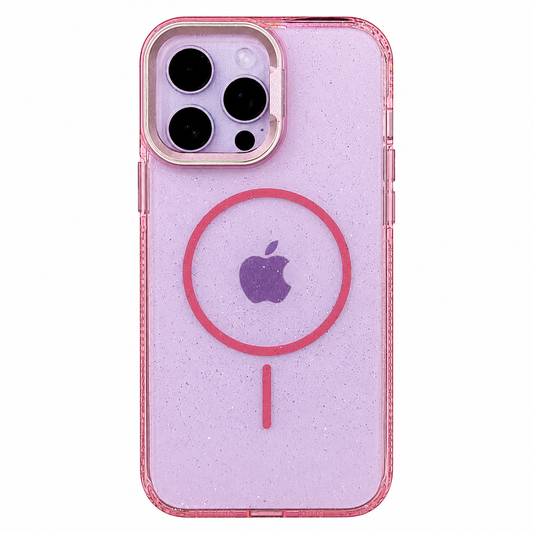 CASE BRILLOS ROSA MGS ANTIGOLPES MAS SOPORTE IPH 13 PRO