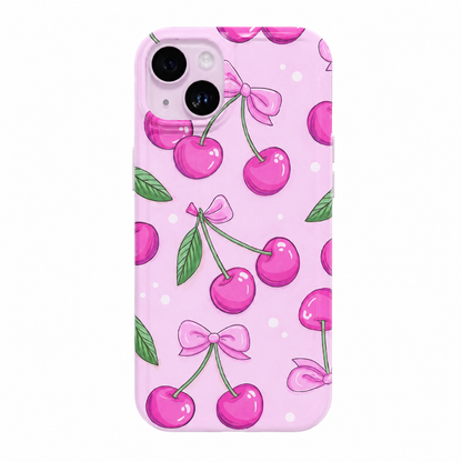 CASE CEREZAS FUCSIA IPH 14/15 PLUS