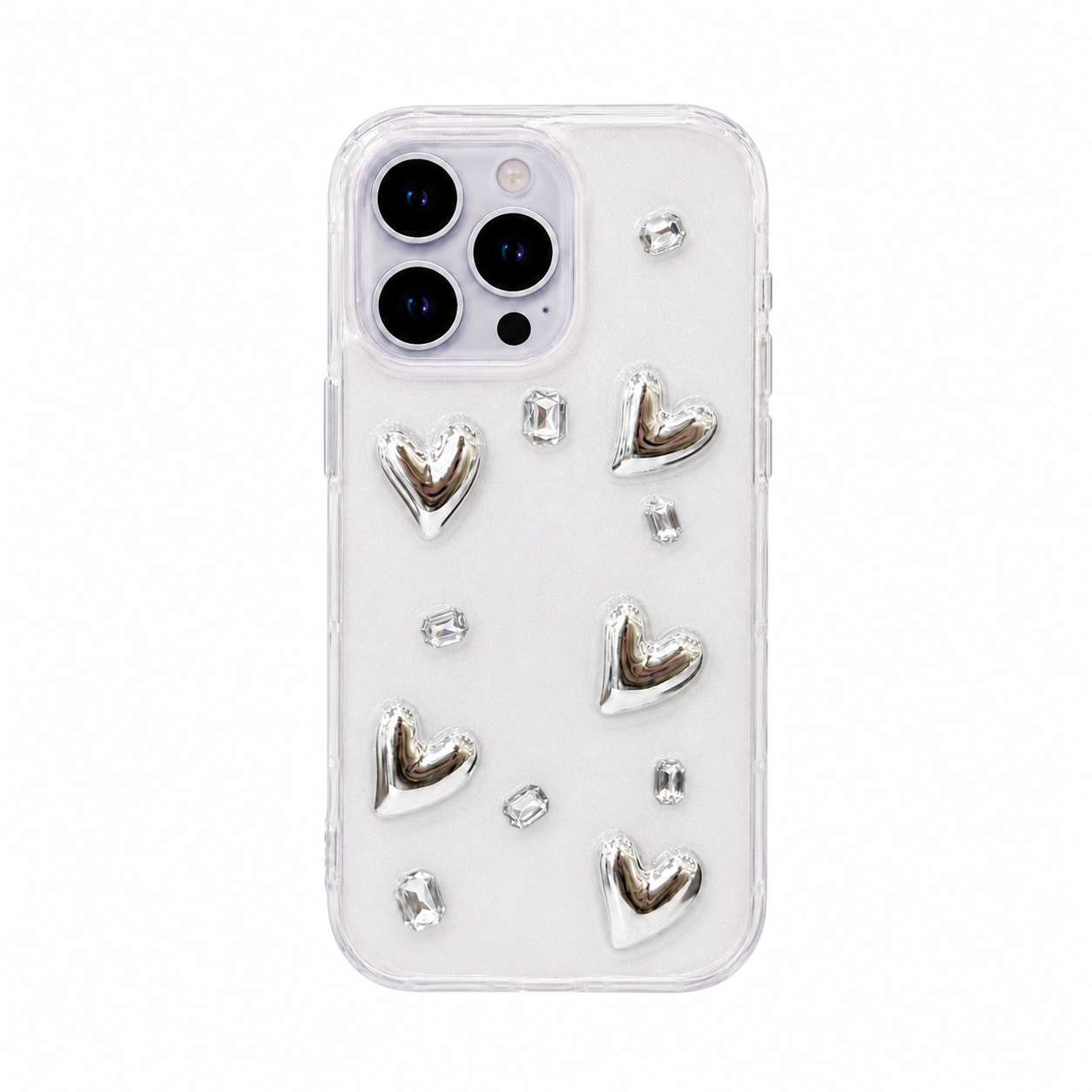 CASE CORAZON PLATA IPH 14 PRO