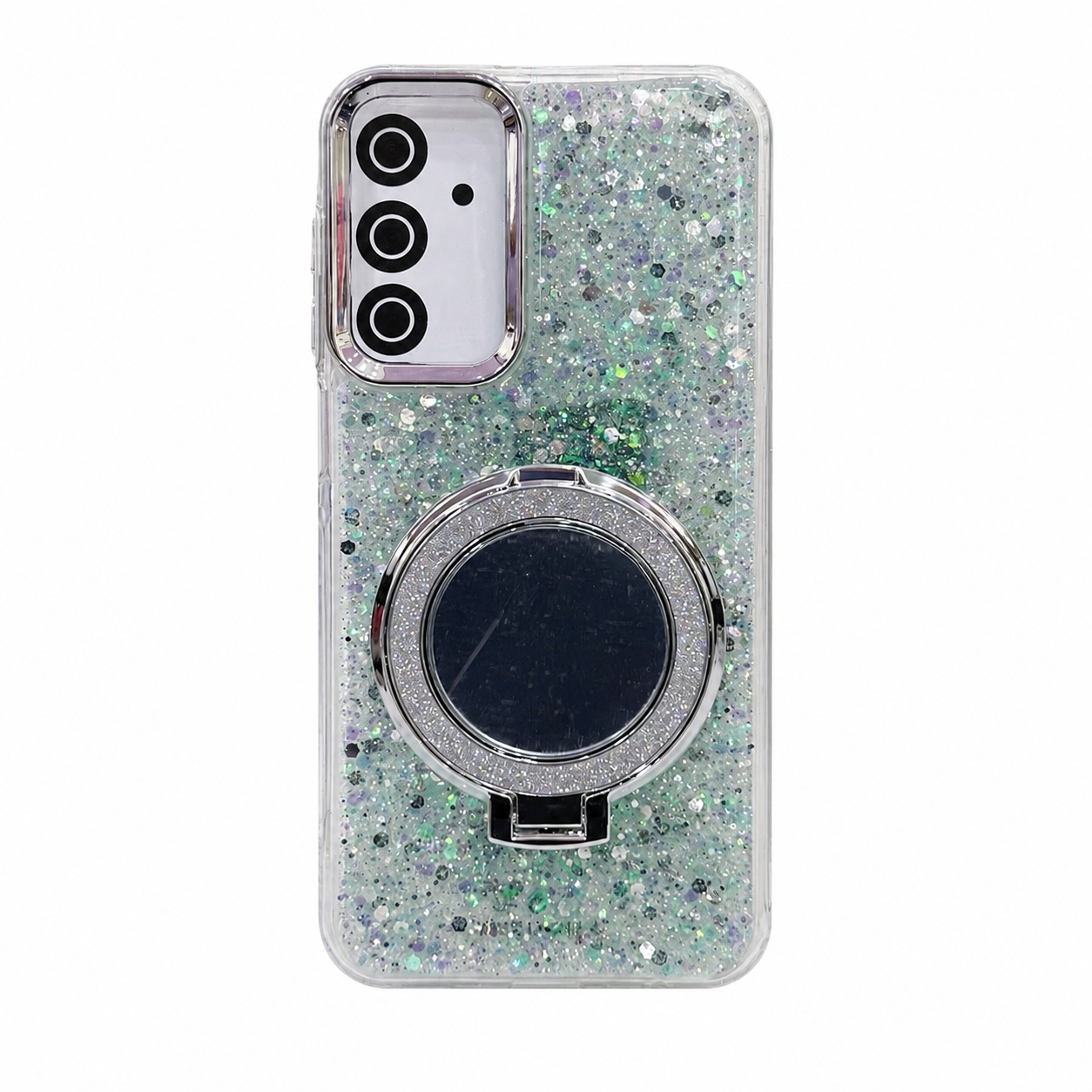 ESPEJO MGS GLITTER VERDE MENTA SM A15