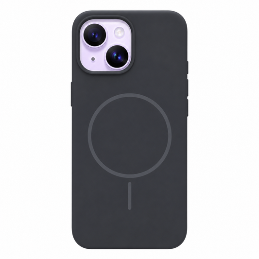 CASE SILICON ORIGINAL MGS NEGRO IPH 13/14/15