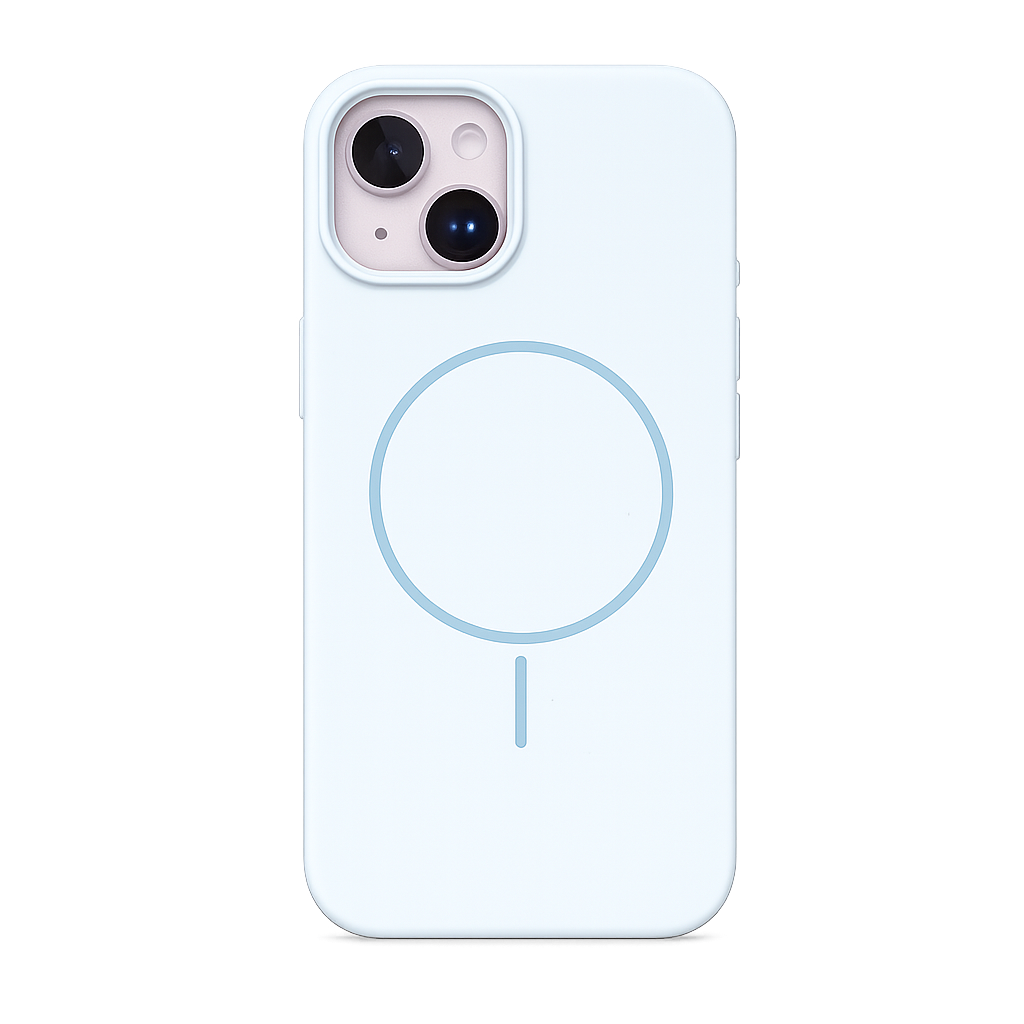 CASE SILICON ORIGINAL MGS AZUL CIELO IPH 13/14/15