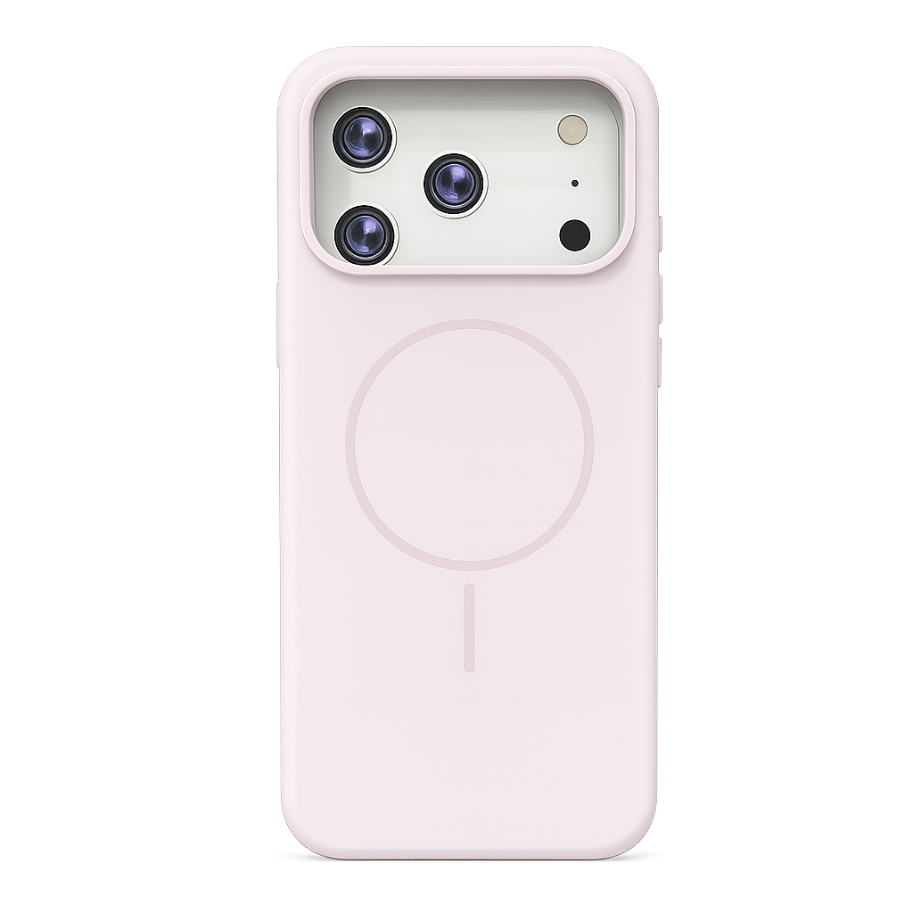 CASE SILICON ORIGINAL MGS ROSA PASTEL IPH 17 PRO MAX