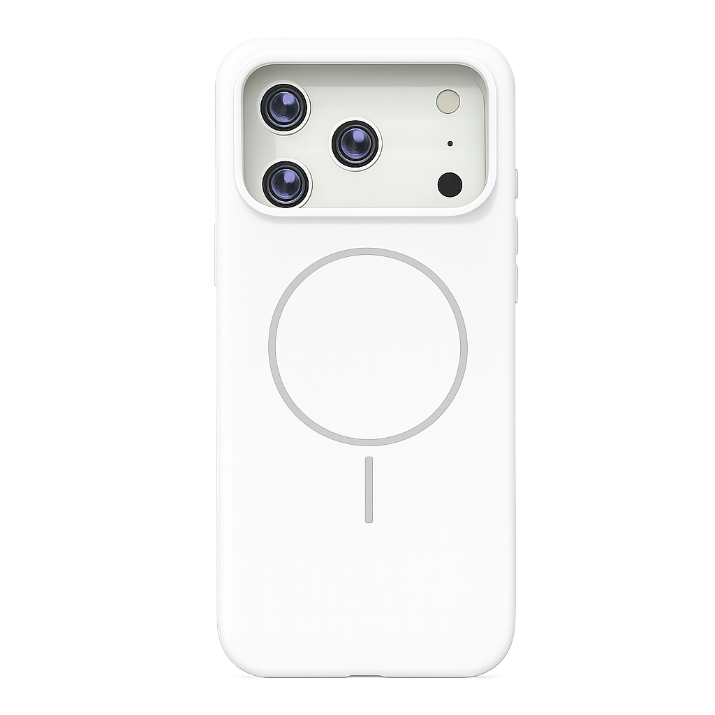 CASE SILICON ORIGINAL MGS BLANCO IPH 17 PRO MAX