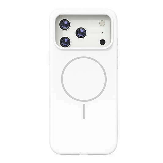 CASE SILICON ORIGINAL MGS BLANCO IPH 17 PRO MAX