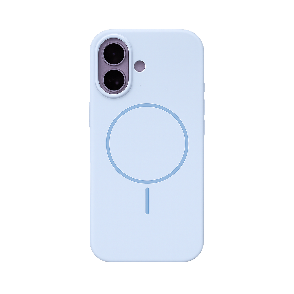 CASE SILICON ORIGINAL MGS AZUL CIELO IPH 17