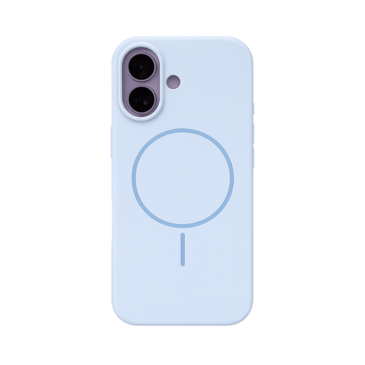 CASE SILICON ORIGINAL MGS AZUL CIELO IPH 17