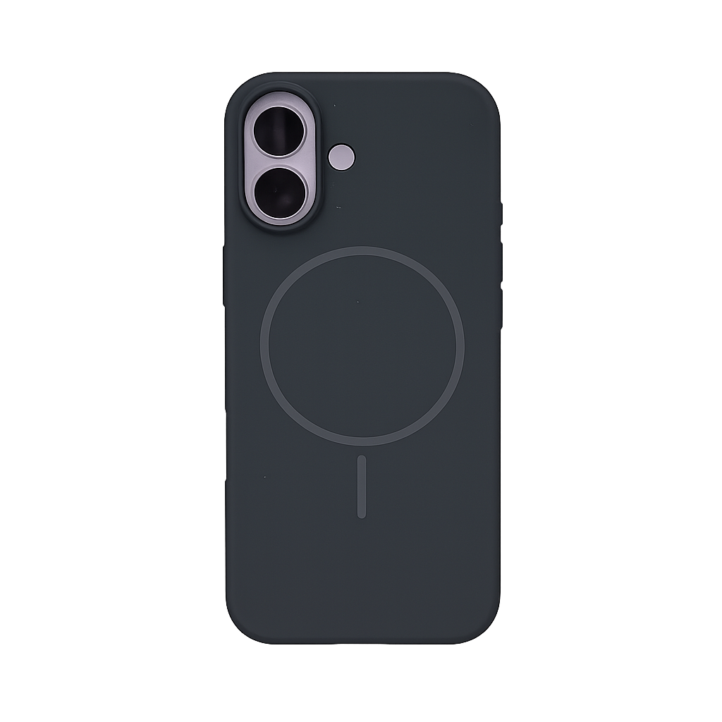 CASE SILICON ORIGINAL MGS NEGRO IPH 17