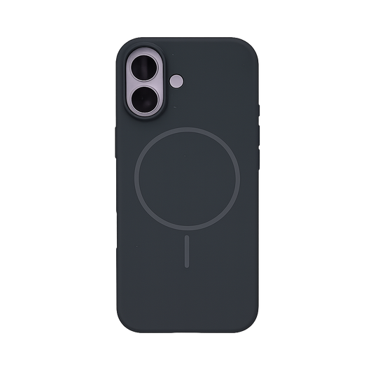 CASE SILICON ORIGINAL MGS NEGRO IPH 17
