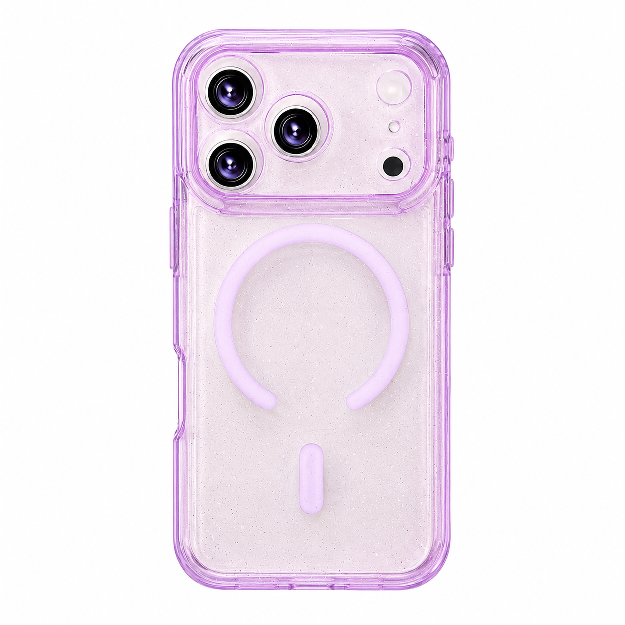 CASE GLITTER LILA MGS IPH 17 PRO