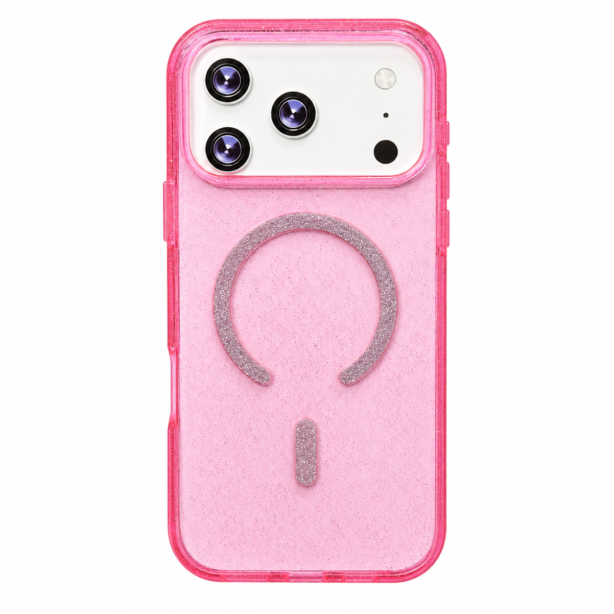 CASE MAGSSAFE GLITTER FUCSIA IPH 17 PRO MAX