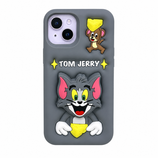 CASE TOM Y JERRY 3D IPH 13/14/15
