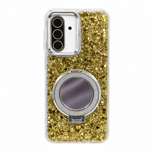 CASE ESPEJO DORADO CON SOPORTE SM A17