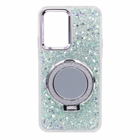 CASE ESPEJO VERDE MENTA CON SOPORTE SM A17