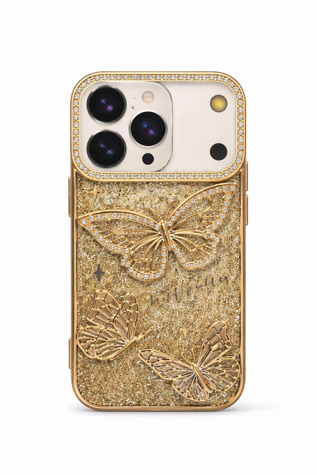 CASE MARIPOSA DORADA IPH 17 PRO