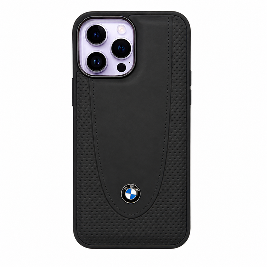 CASE CUERO NEGRO MATE BMW IPH 15 PRO MAX