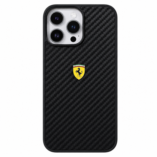 CASE FIBRA FERRARI IPH 15 PRO MAX