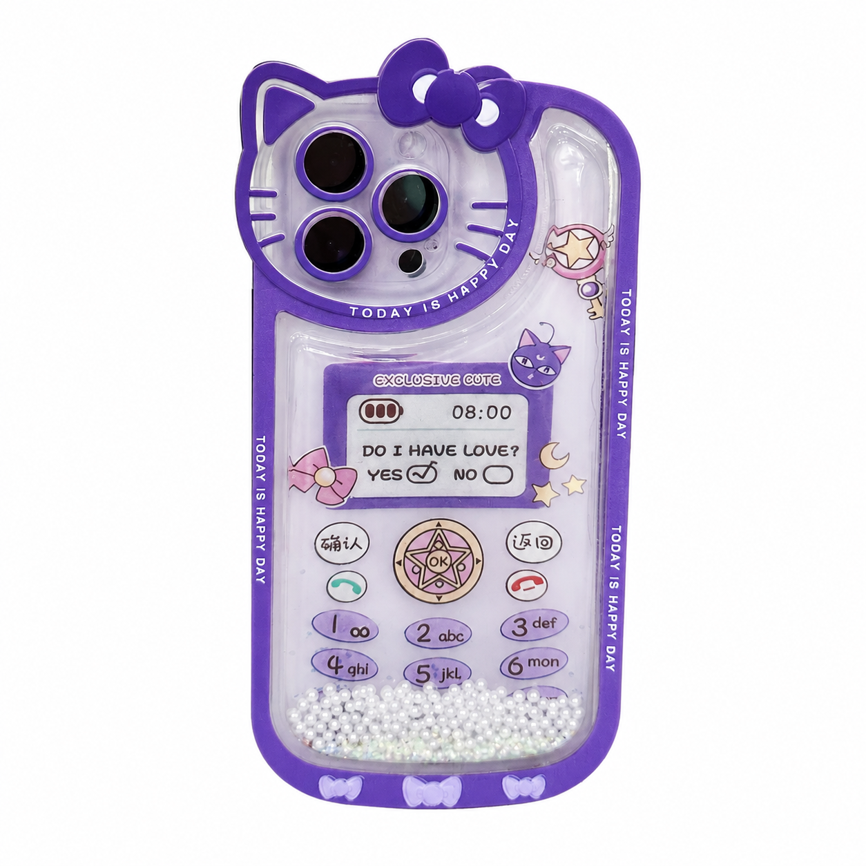 CASE AGUA KITTY CEL ROSA IPH 13 PRO MAX
