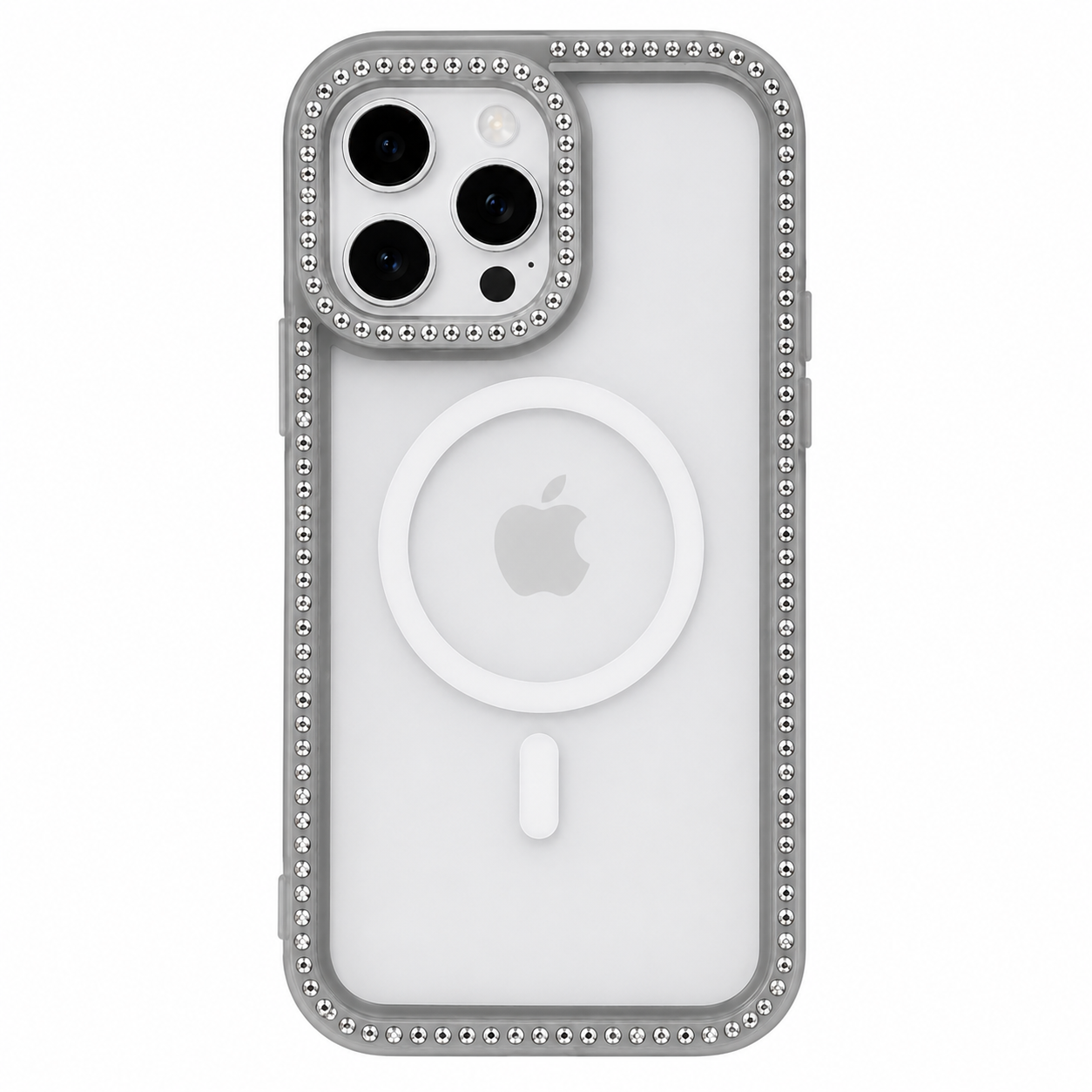 CASE DIAMOND DOBLE GRIS IPH 15 PRO MAX