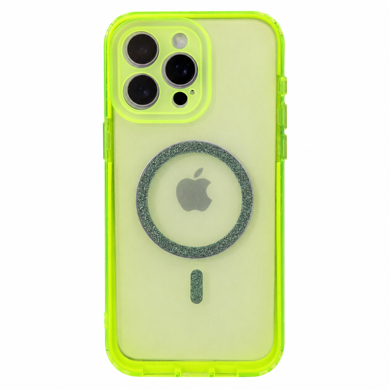 CASE MGS GLITTER 360 VERDE NEOM IPH 15 PRO MAX
