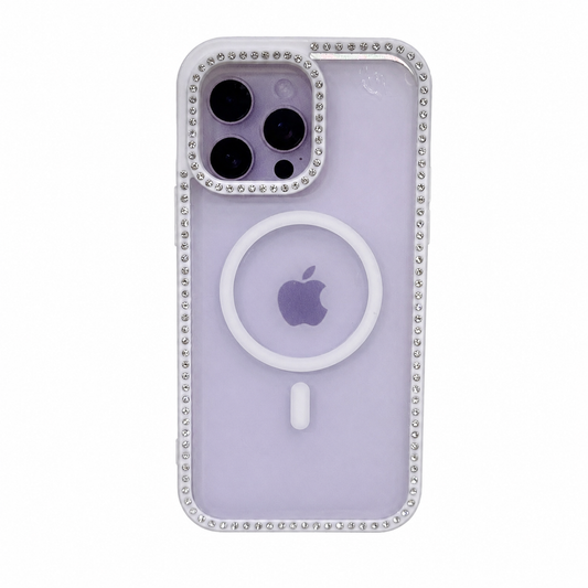 CASE DIAMOND DOBLE BLANCO IPH 15 PRO MAX