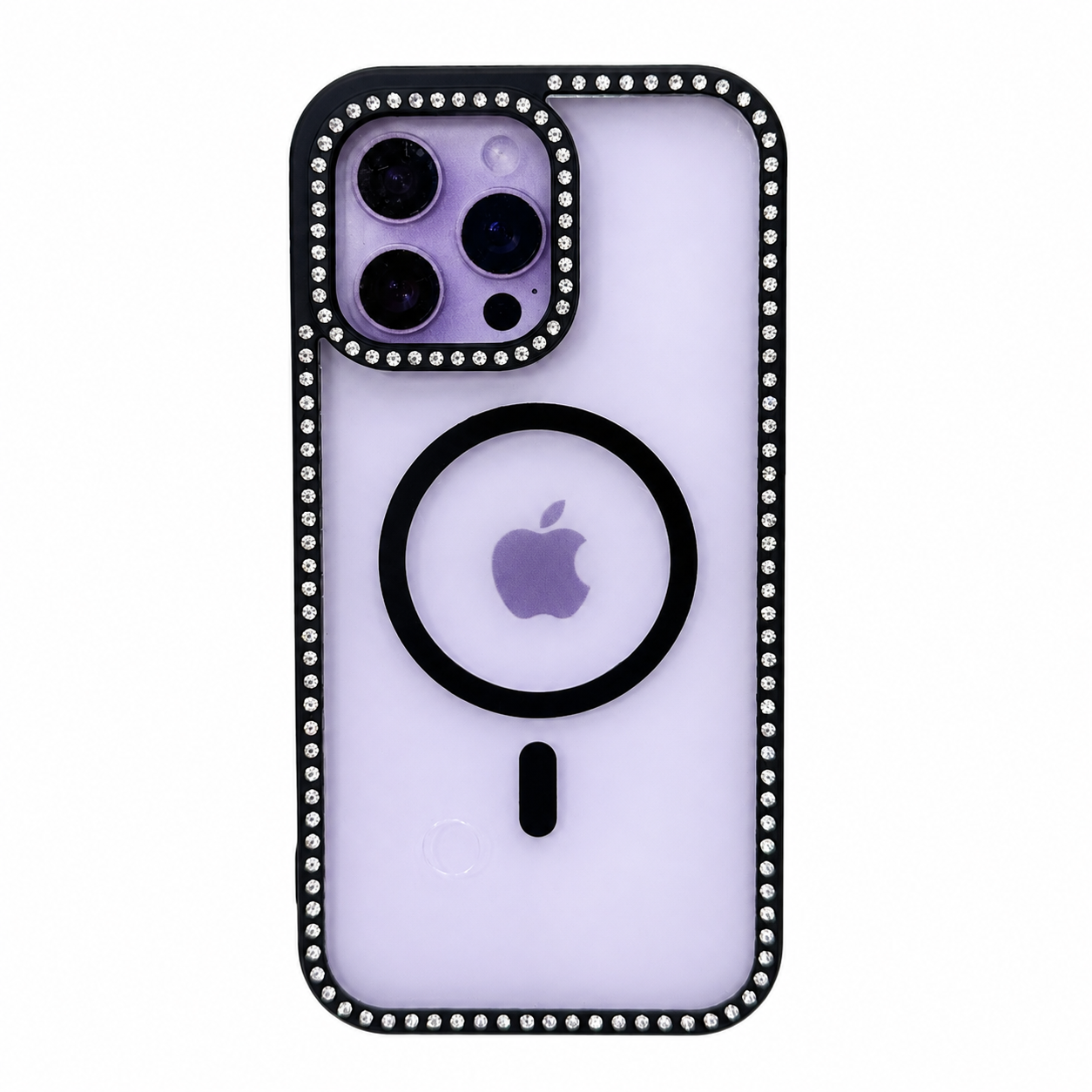 CASE DIAMOND DOBLE NEGRO IPH 14 PRO MAX