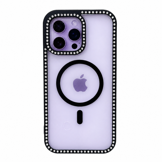CASE DIAMOND DOBLE NEGRO IPH 14 PRO MAX