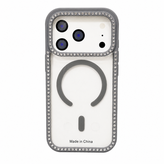 CASE DIAMOND DOBLE GRIS IPH 17 PRO
