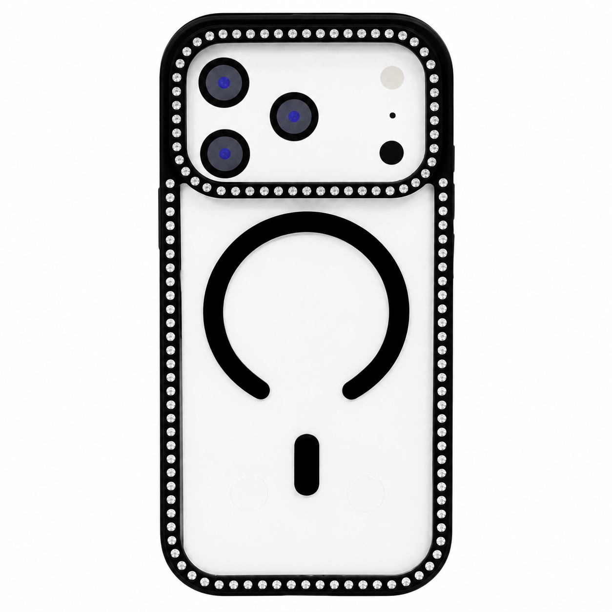 CASE DIAMOND DOBLE NEGRO IPH 17 PRO