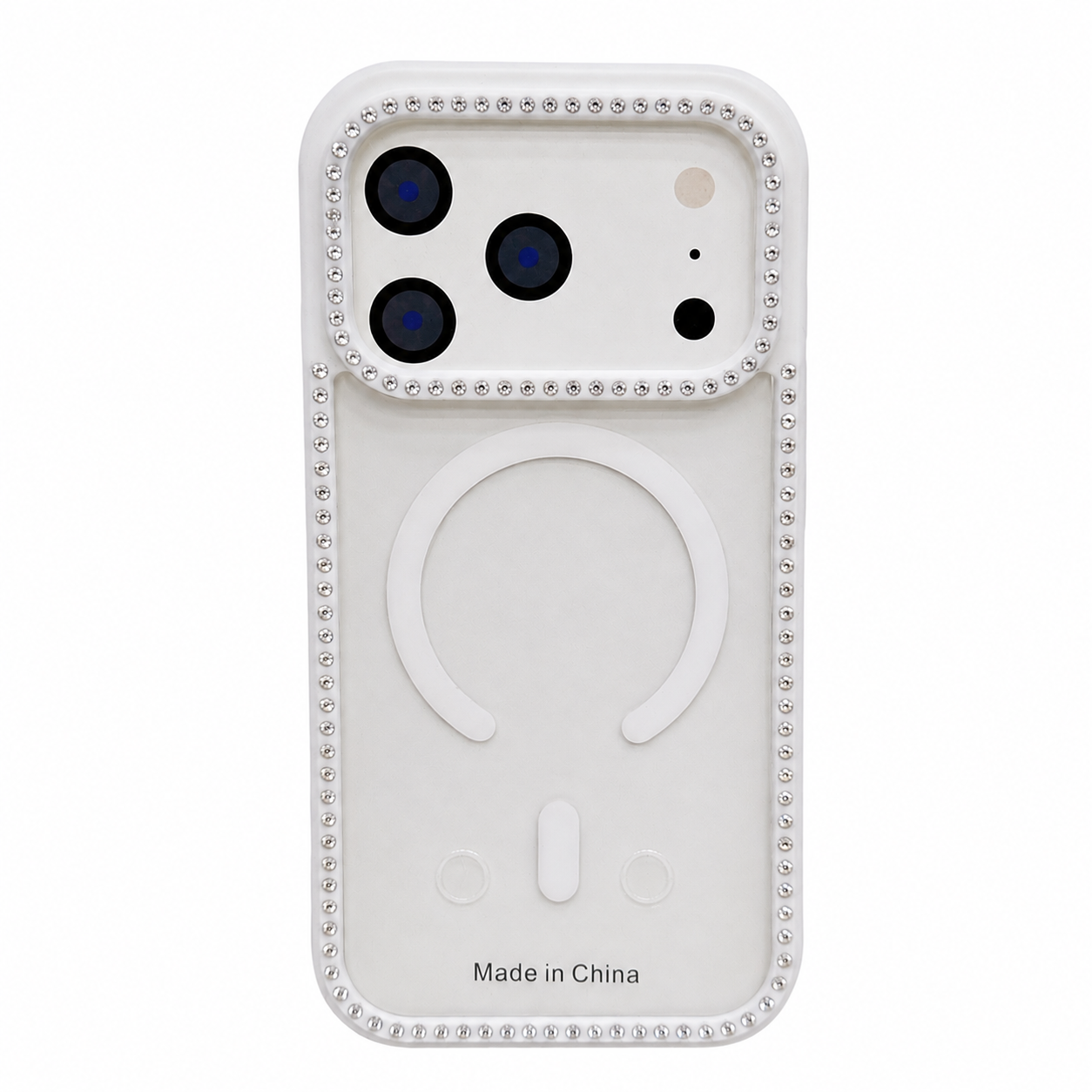 CASE DIAMOND DOBLE BLANCO IPH 17 PRO
