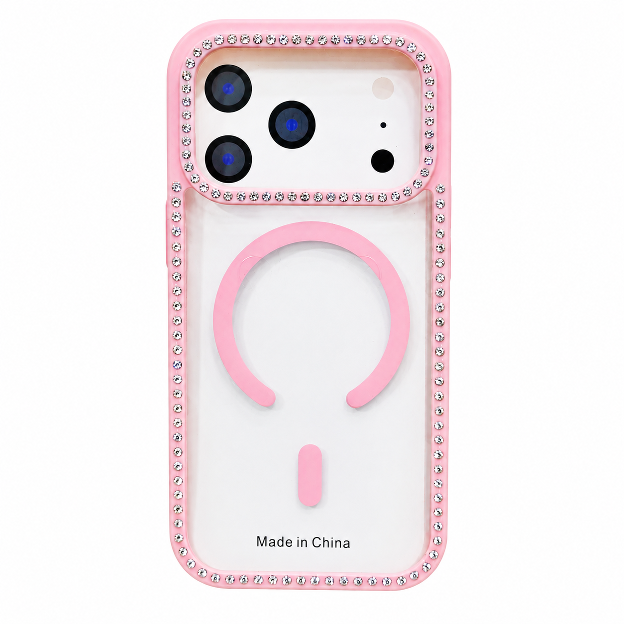 CASE DIAMOND DOBLE ROSA IPH 17 PRO