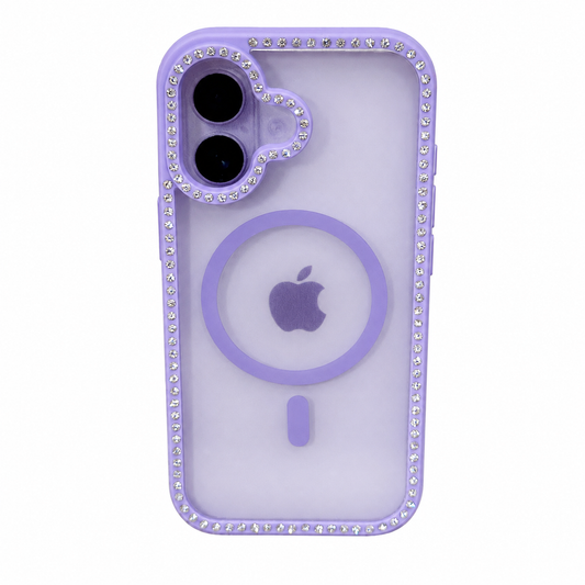 CASE DIAMOND DOBLE LILA IPH 17
