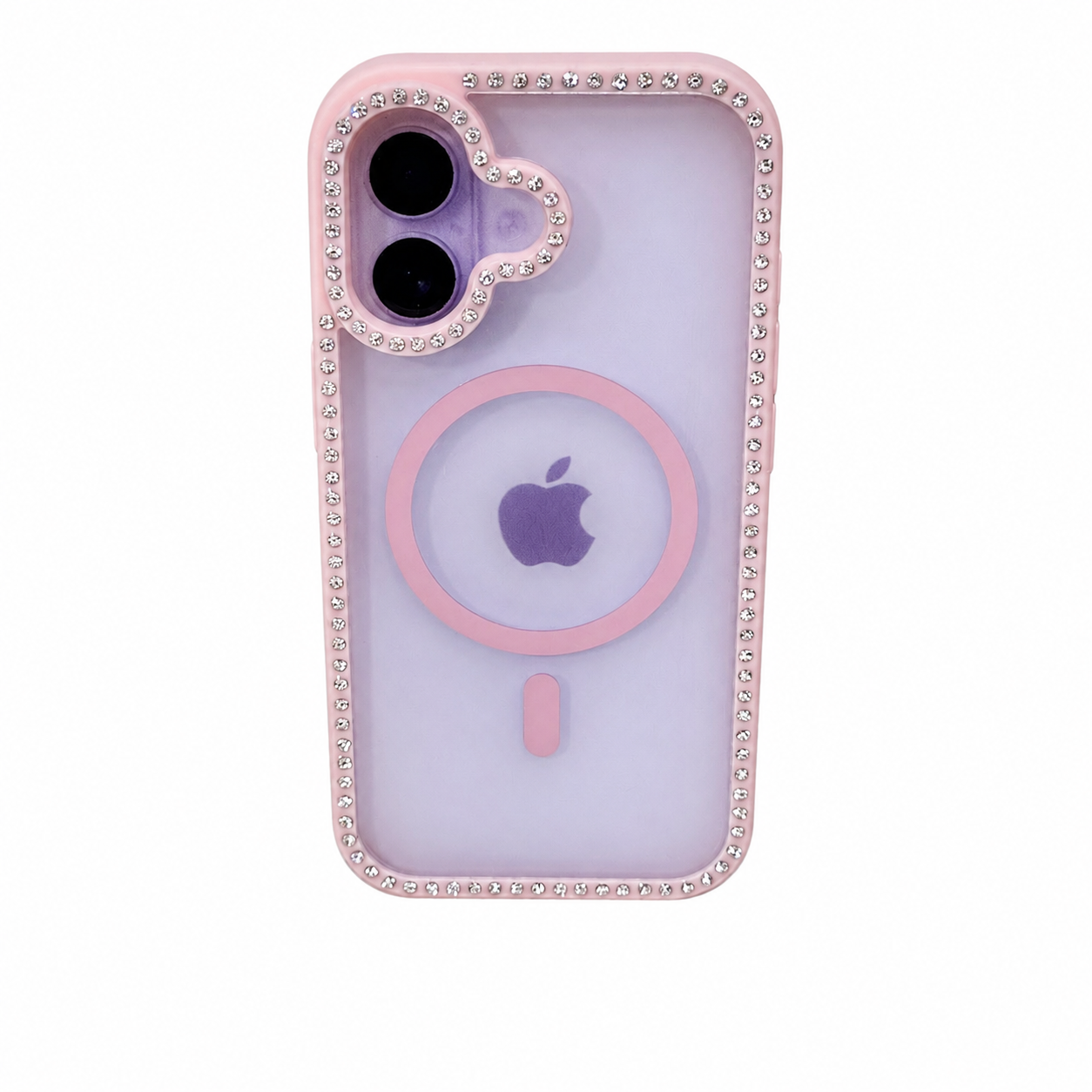 CASE DIAMOND DOBLE ROSA IPH 17