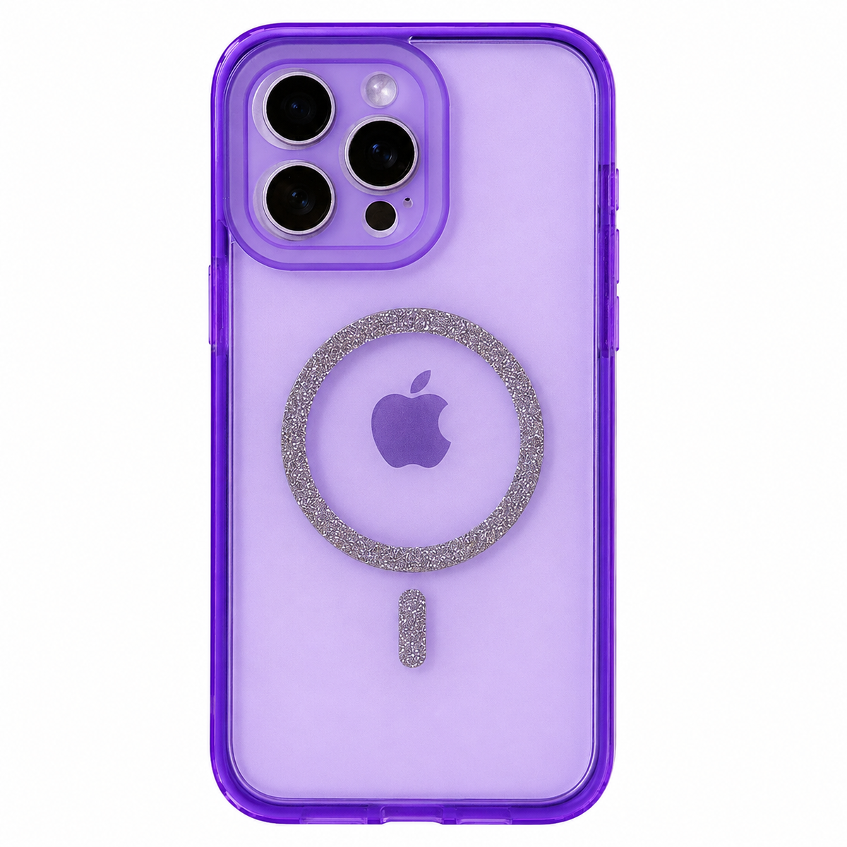 CASE MGS GLITTER 360 MORADO IPH 15 PRO MAX