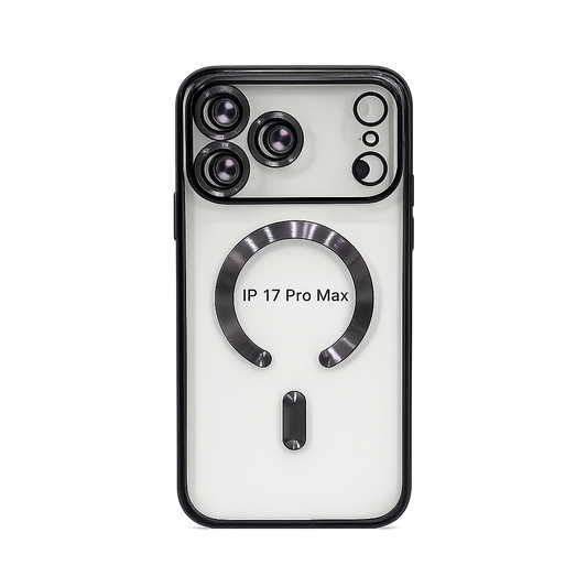 CASE MAGSAFE METAL NEGRO IPH 17 PRO MAX