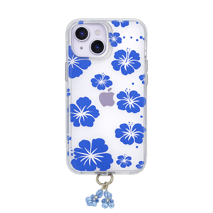 FLOR DE BONCHE AZUL+ STRAP IPH 13/14