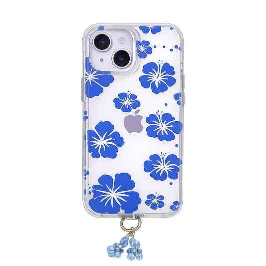 FLOR DE BONCHE AZUL+ STRAP IPH 13/14