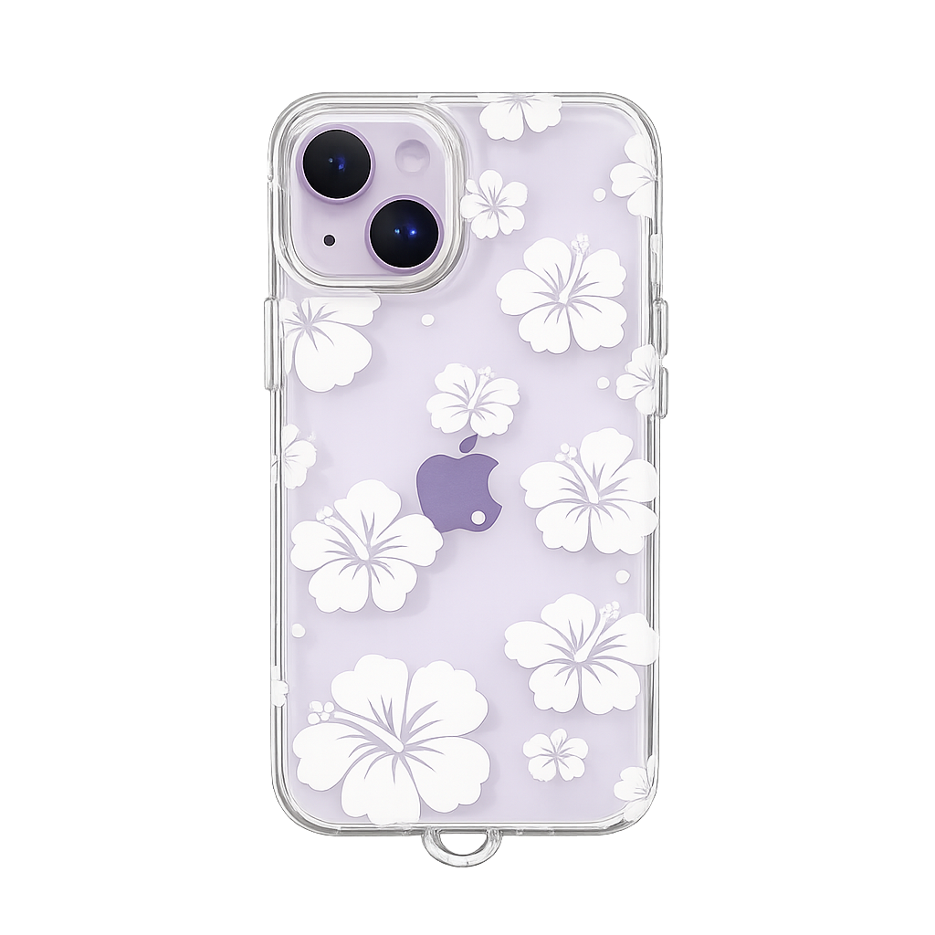 FLOR DE BONCHE BLANCA+ STRAP IPH 13/14